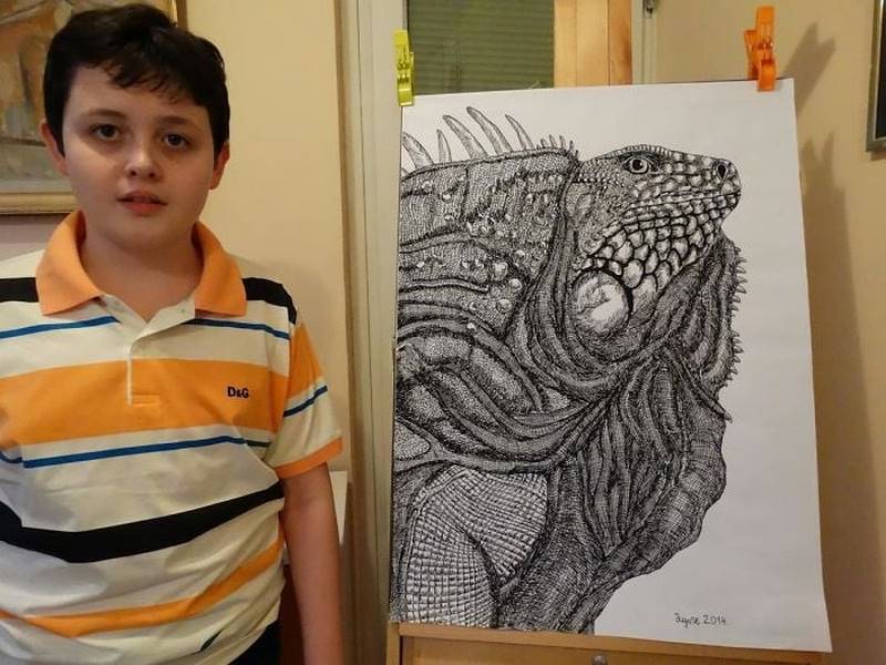 В сети поделились работами 16 летнего сербского художника 