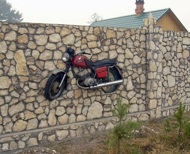 8. Экспонат в заборе 8. Экспонат в заборе гении из народа, идиоты, народный умелец, оригиналы, прикол, смекалка, фото